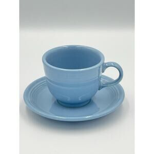 Fiesta by Homer Laughlin Teacup and Saucer set - Retired Periwinkle Blue